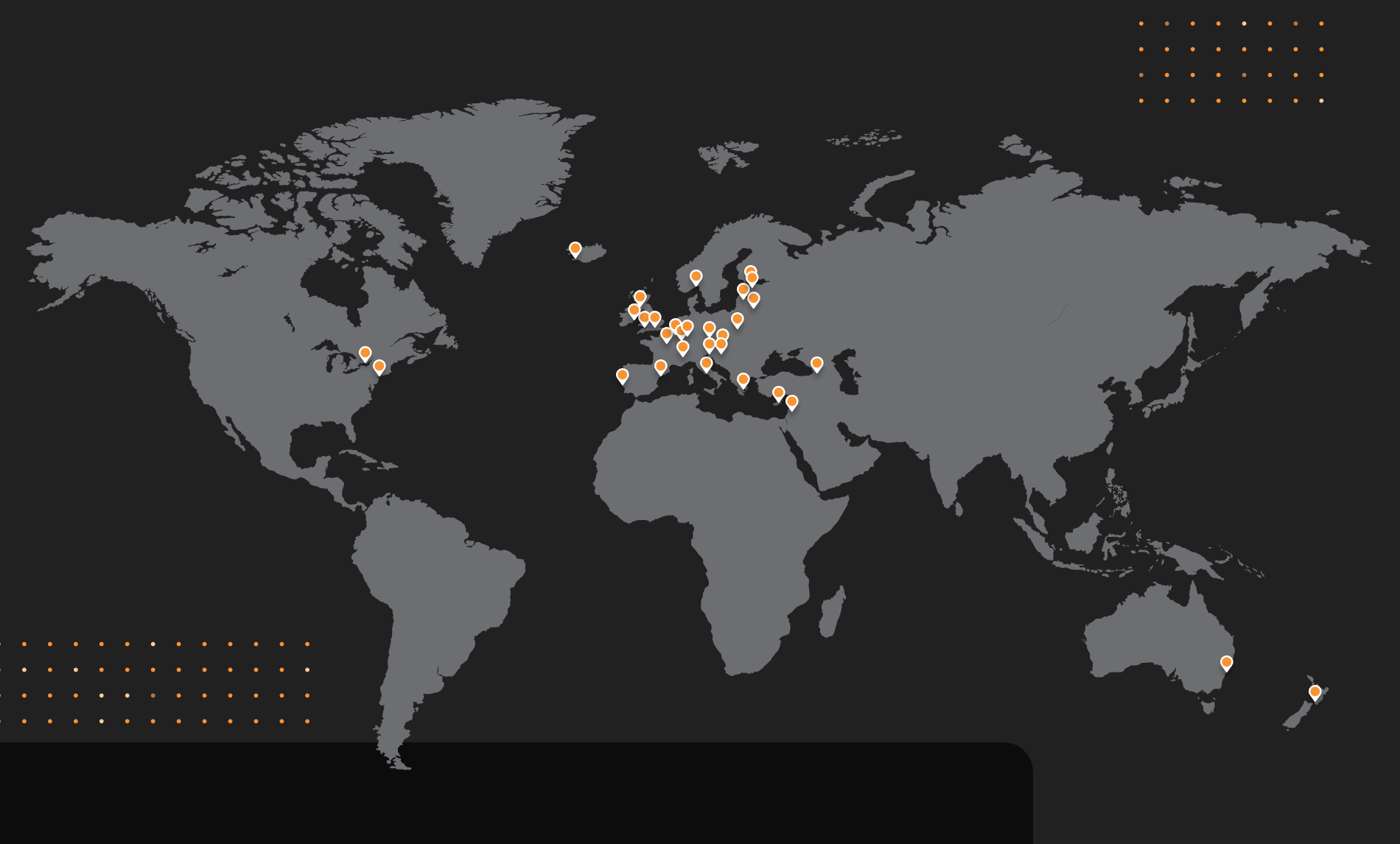 Karte: Musikinformationszentren weltweit