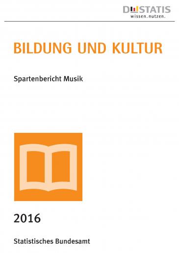 Cover Spartenbericht Musik