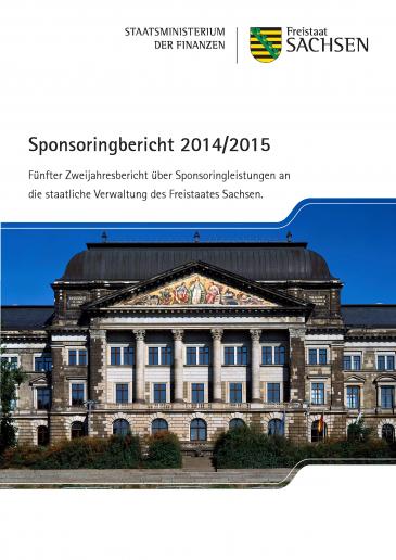 Titel Freistaat Sachsen Sponsoringbericht
