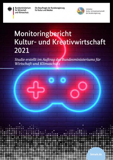 Cover des Monitoringberichts Kultur- und Kreativwirtschaft 2021