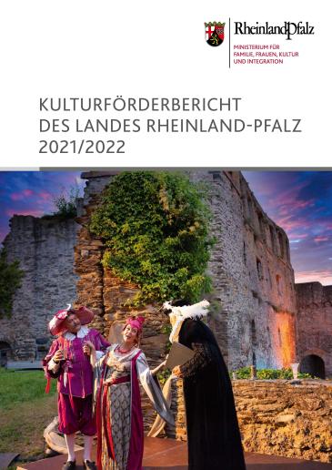 Cover Kulturförderbericht Rheinland-Pfalz 2021/2022