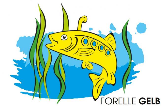 Logo Forelle Gelb