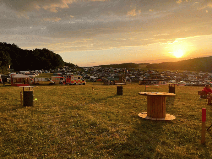 Campingplatz des Festivals Ab geht die Lutzi