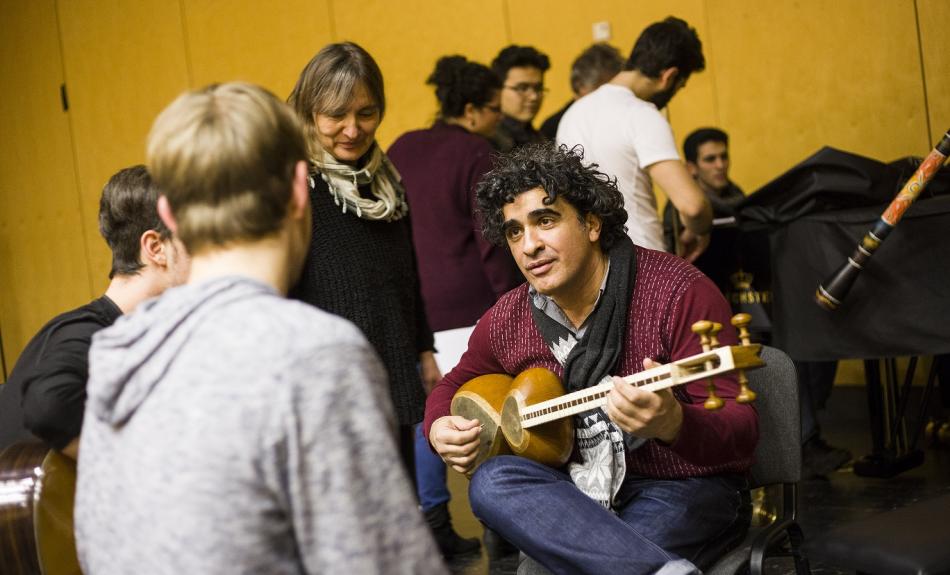 Projekt Bridges – Musik verbindet: Musiker*innen aus verschiedenen Kulturen.