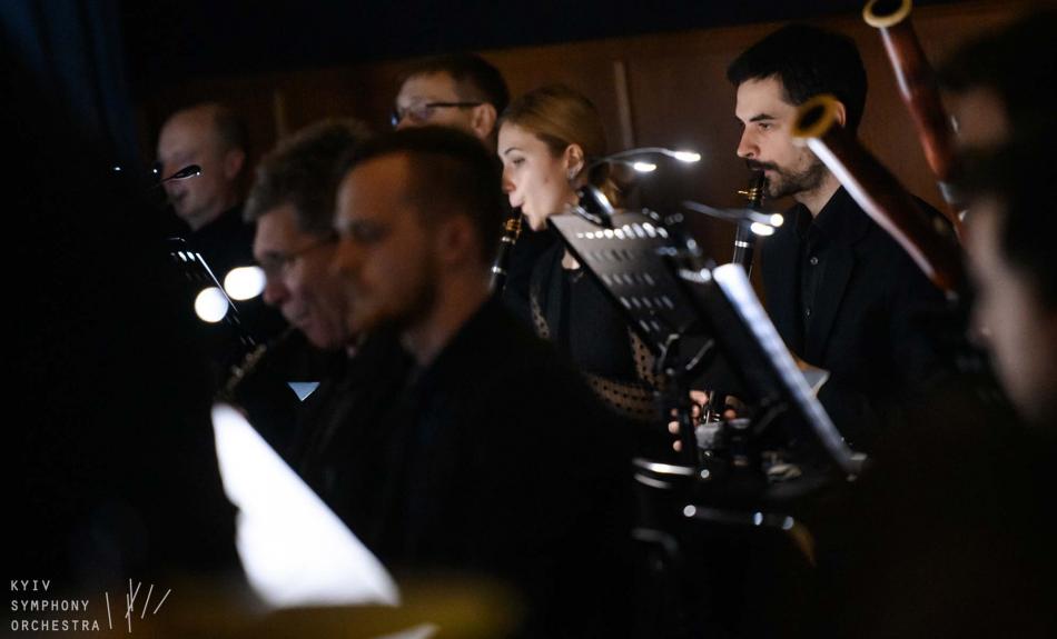 Abbildung: Musikerinnen und Musiker des Sinfonieorchesters Kiew