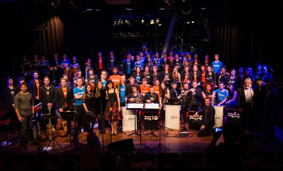 Bundesjazzorchester und Nationaal Jeugd Jazz Orkest beim Gemeinschaftsprojekt Two Nations Under One Groove