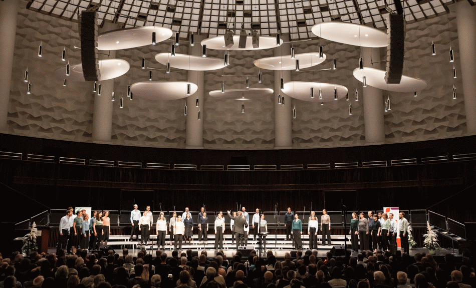 Preisträger Deutscher Chorwettbewerb 2023 im Kuppelsaal des Hannover Congress Centrums