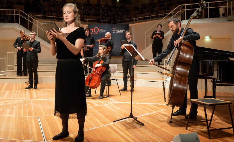 Ensemble Neue Kammer beim Festkonzert zum 70-jährigen Bestehen des Deutschen Musikrats in der Philharmonie Berlin