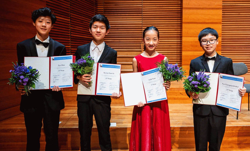 Preisträgerin und Preisträger der Kategorie I des 6th International FRANZ LISZT Competition | Young Pianists in Weimar