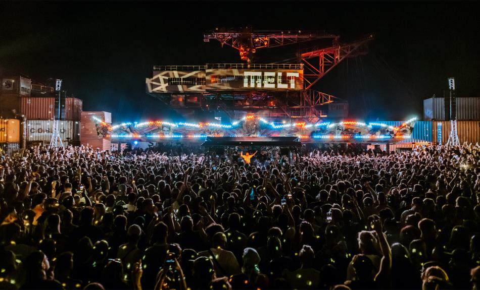 Abbildung: MELT-Festival bei Nacht