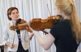 Master class for violin at the Hochschule für Musik und Theater Rostock
