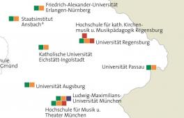 Teaser: Topografie der Ausbildungsstätten für das Fach Musik im Lehramt in Deutschland