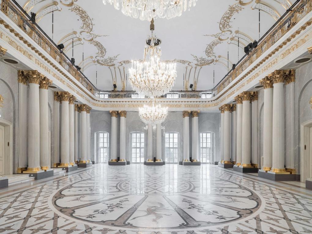 Apollosaal im barocken Stil in der Staatsoper unter den Linden.