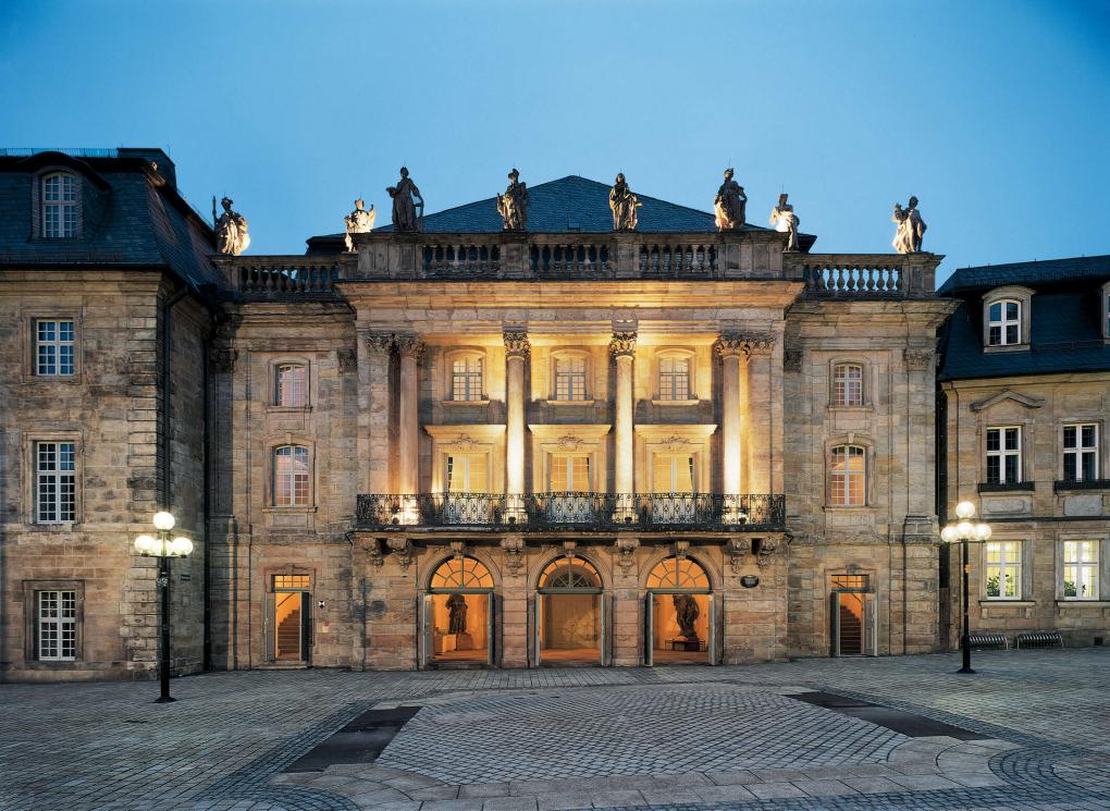 Fassade des Markgräflichen Opernhauses in Bayreuth von 1748.
