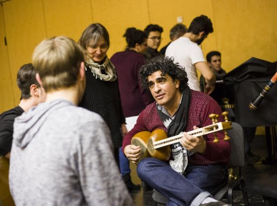 Projekt Bridges – Musik verbindet: Musiker*innen aus verschiedenen Kulturen.