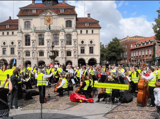 Musik-Flashmob der Lüneburger Symphoniker