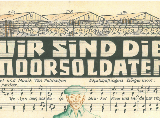 Liedblatt Wir sind die Moorsoldaten, 1933