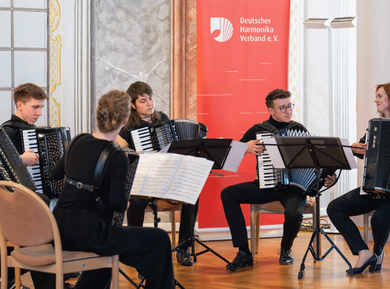 Akkordeon-Ensemble bei den Wertungsspielen des Akkordeon Musik Preises 2024